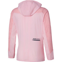 Mizuno Chaqueta Running Mujer Active Alpha Hooded Jacket vista trasera