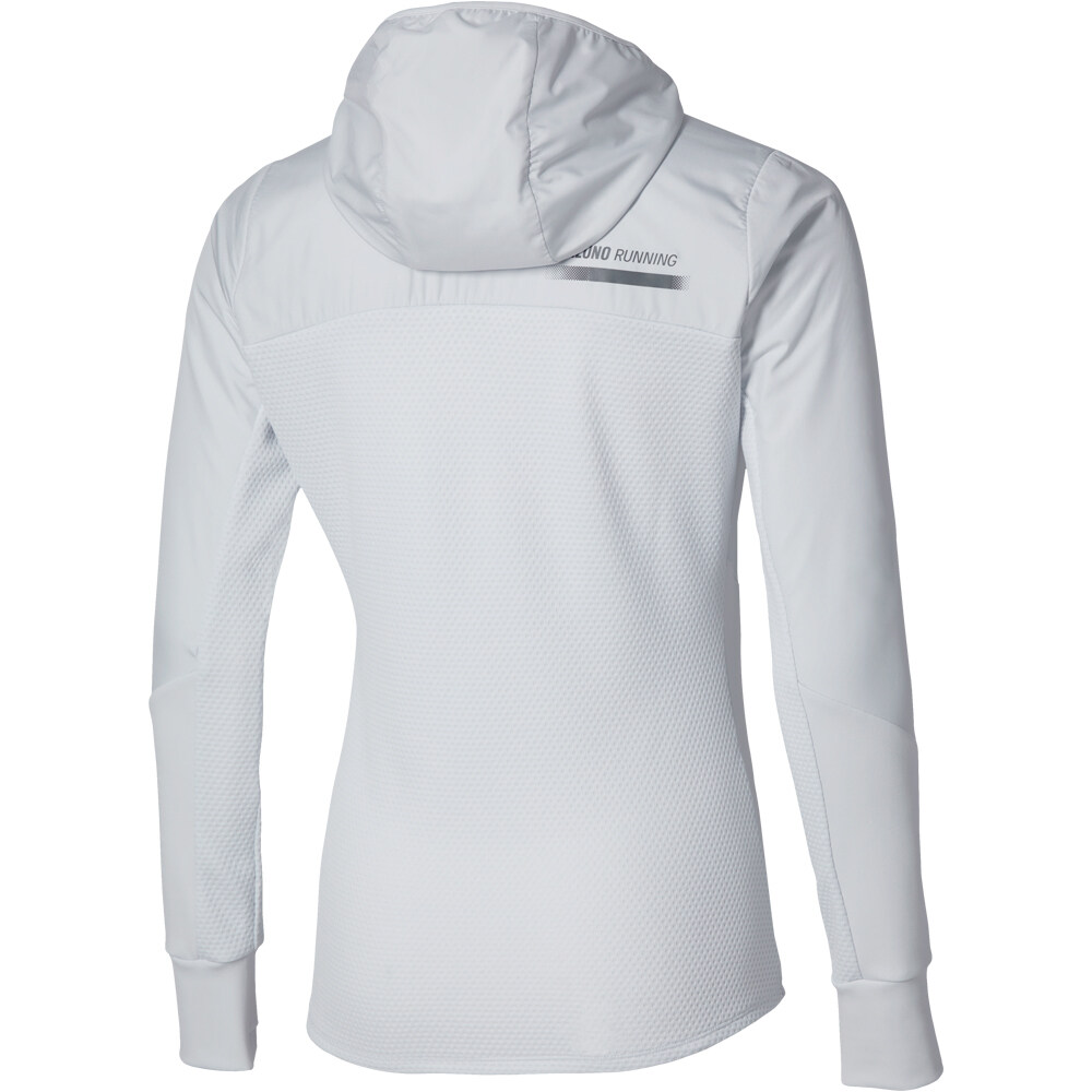 Mizuno Chaqueta Running Mujer Active WL H FZ Hd LS Top(W) vista trasera