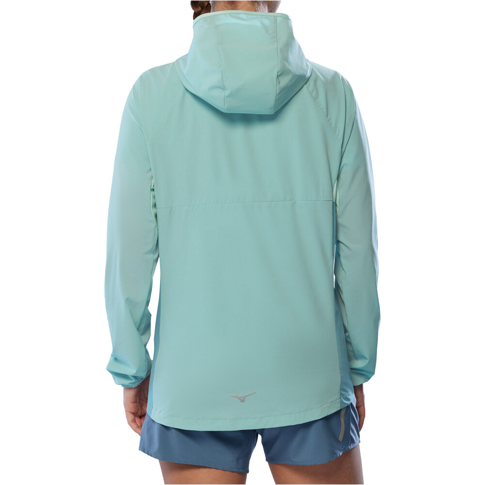 Mizuno CHAQUETA RUNNING MUJER Alpha Jacket(W) vista trasera