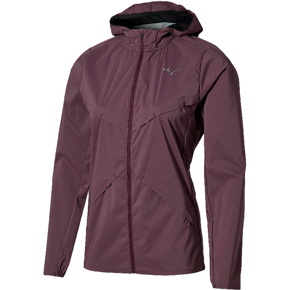 Mizuno Chaqueta Running Mujer Tech TC BT Hooded Jacket(W) vista frontal
