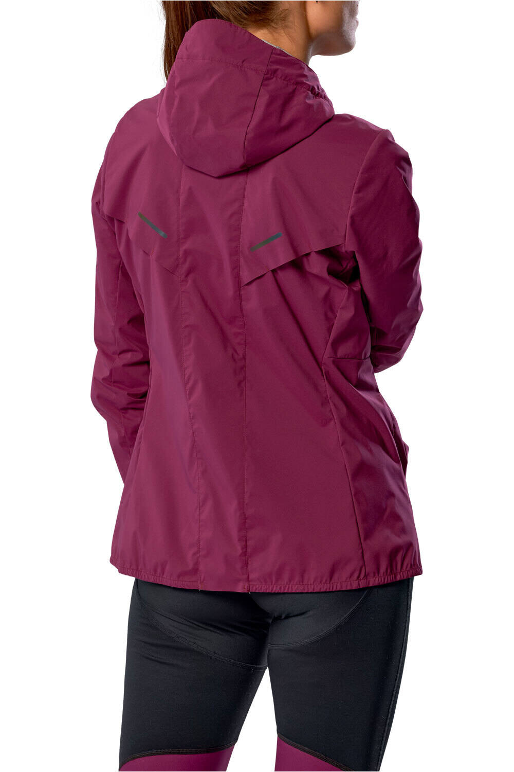 Mizuno CHAQUETA RUNNING MUJER Tech Thermal Charge Hdd Jkt vista trasera