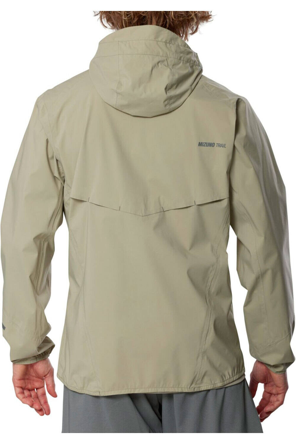 Mizuno CHAQUETA TRAIL RUNNING HOMBRE Trail Waterproof 20K Hooded Jacket vista trasera