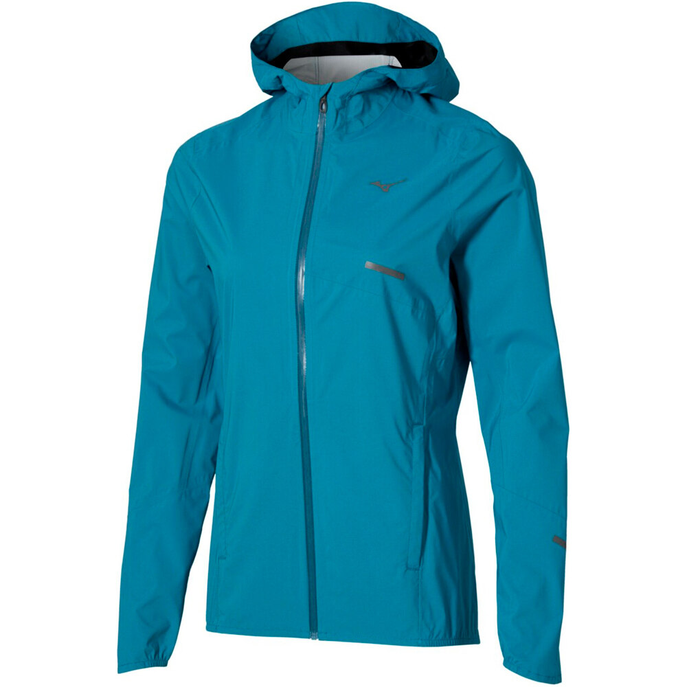 Mizuno CHAQUETA TRAIL RUNNING MUJER Trail Waterproof 20K Hooded Jacket vista frontal
