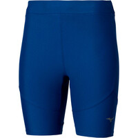 Mizuno malla corta running mujer Alpha Mid Tight vista frontal