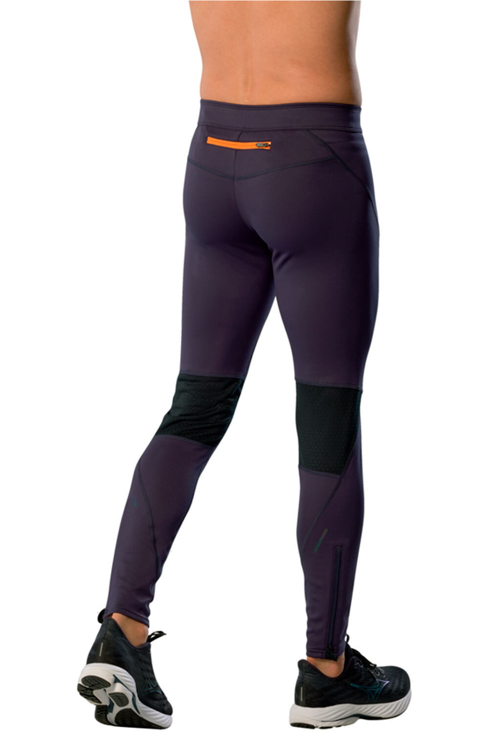 Mizuno malla larga running hombre Active Warmalite Long Tight vista trasera