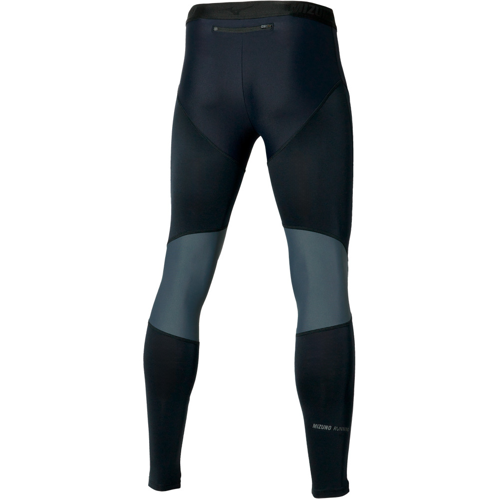 Mizuno malla larga running hombre Tech TC BT Long Tight vista trasera