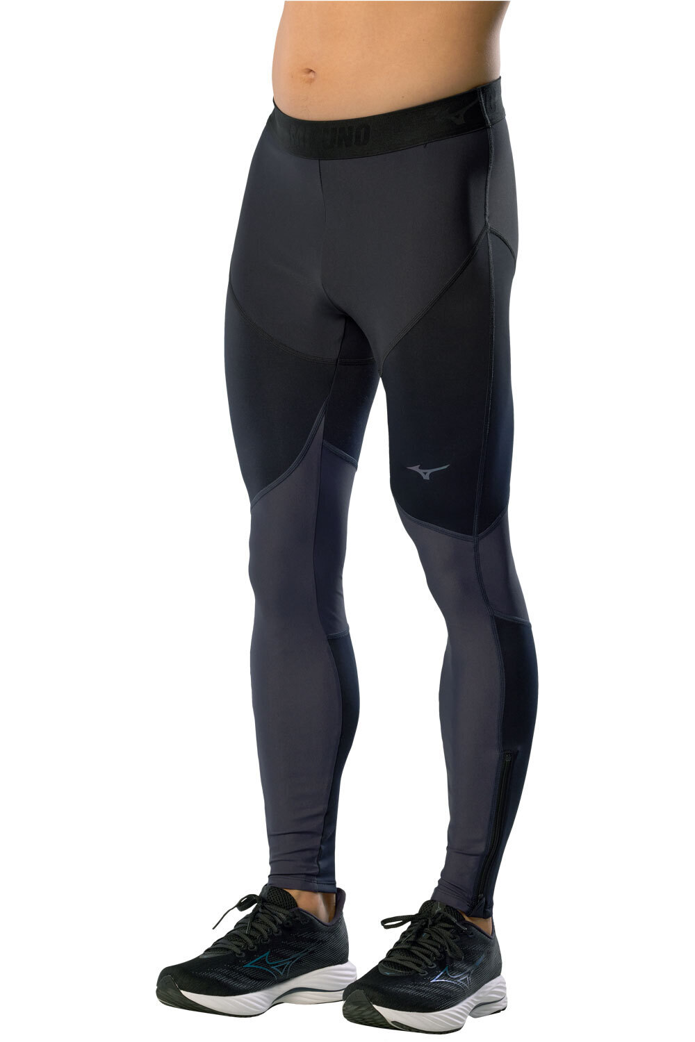 Mizuno malla larga running hombre Tech Thermal Charge L Tight vista frontal