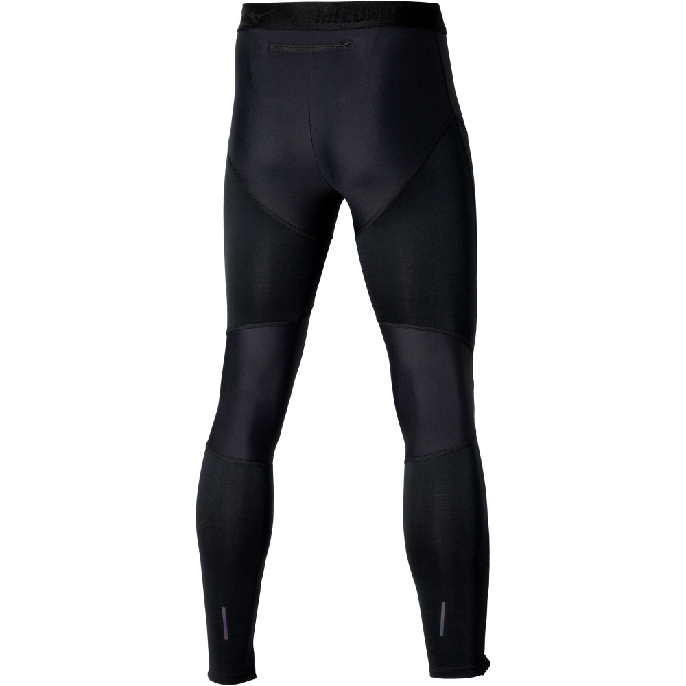 Mizuno malla larga running hombre Tech Thermal Charge L Tight vista trasera