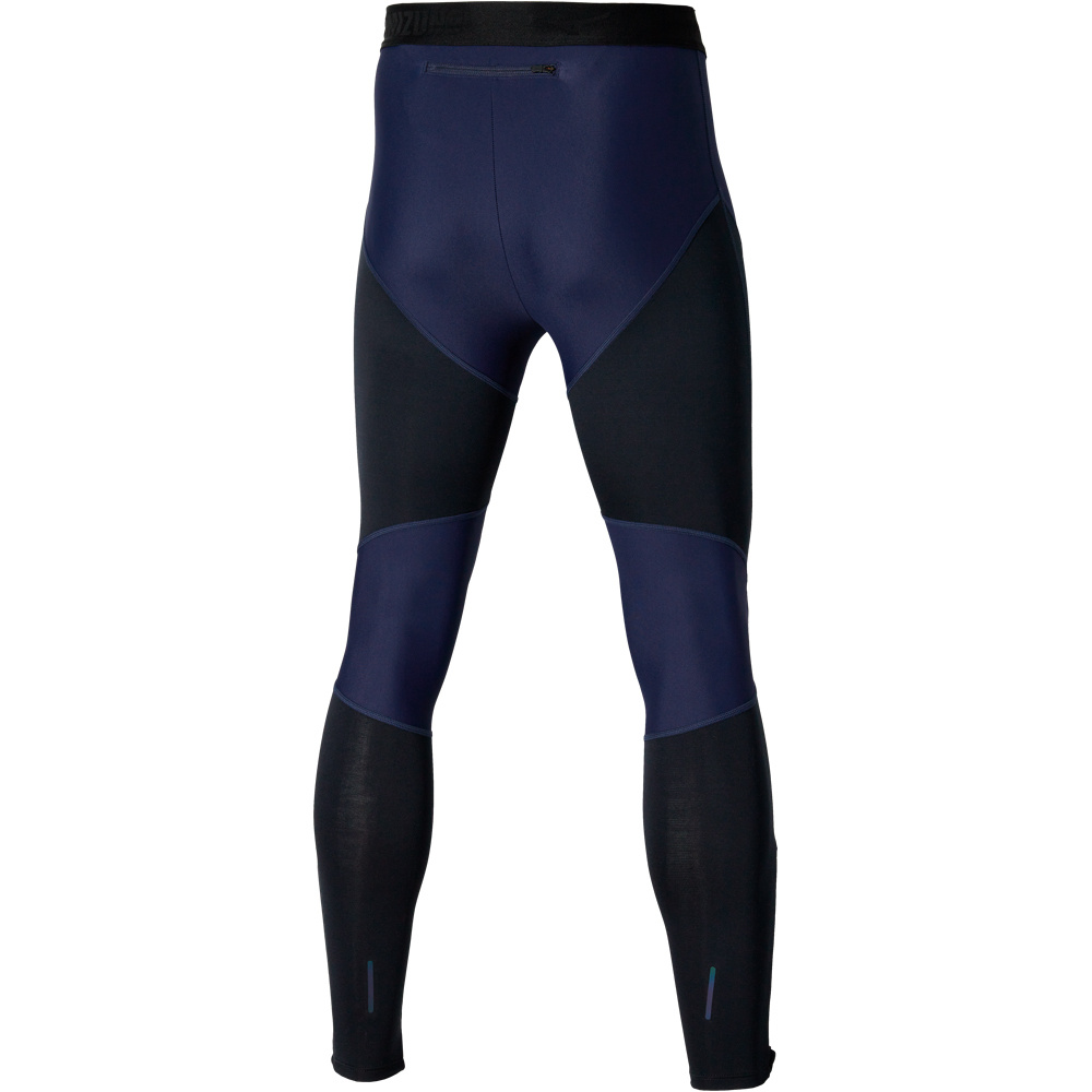 Mizuno malla larga running hombre Tech Thermal Charge L Tight vista trasera