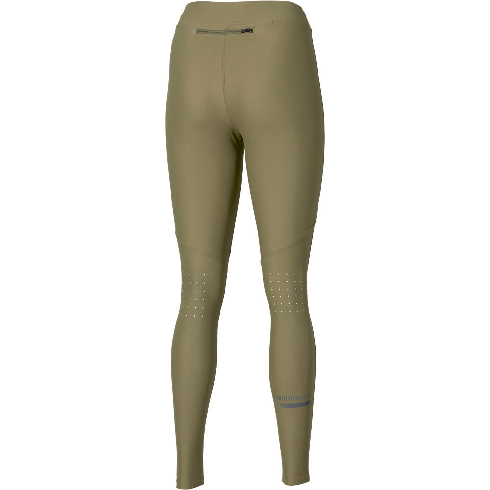 Mizuno malla larga running mujer Active Alpha Long Tights(W) vista trasera