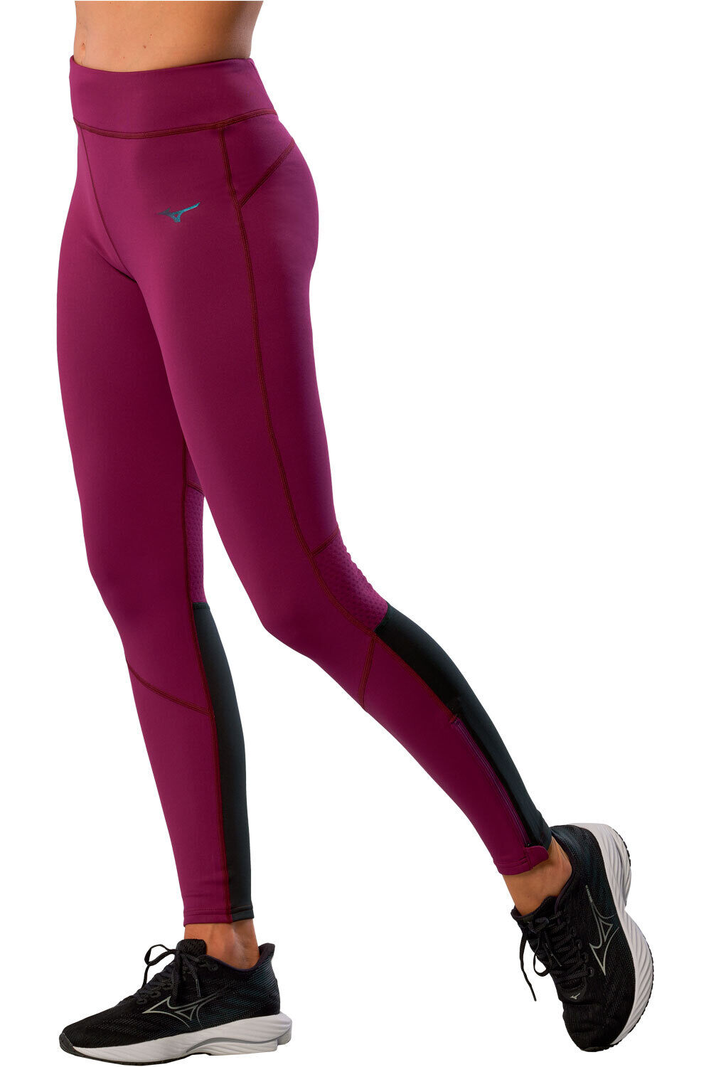 Mizuno malla larga running mujer Active Warmalite Long Tight vista frontal