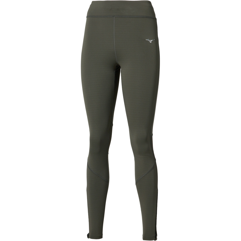 Mizuno malla larga running mujer Active Warmalite Long Tight(W) vista frontal