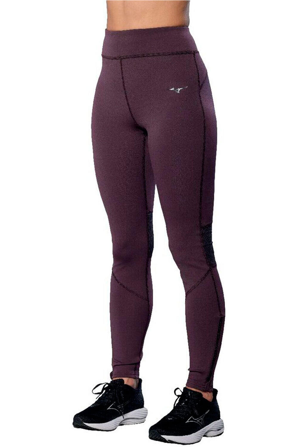 Mizuno malla larga running mujer Active Warmalite Long Tight(W) vista frontal