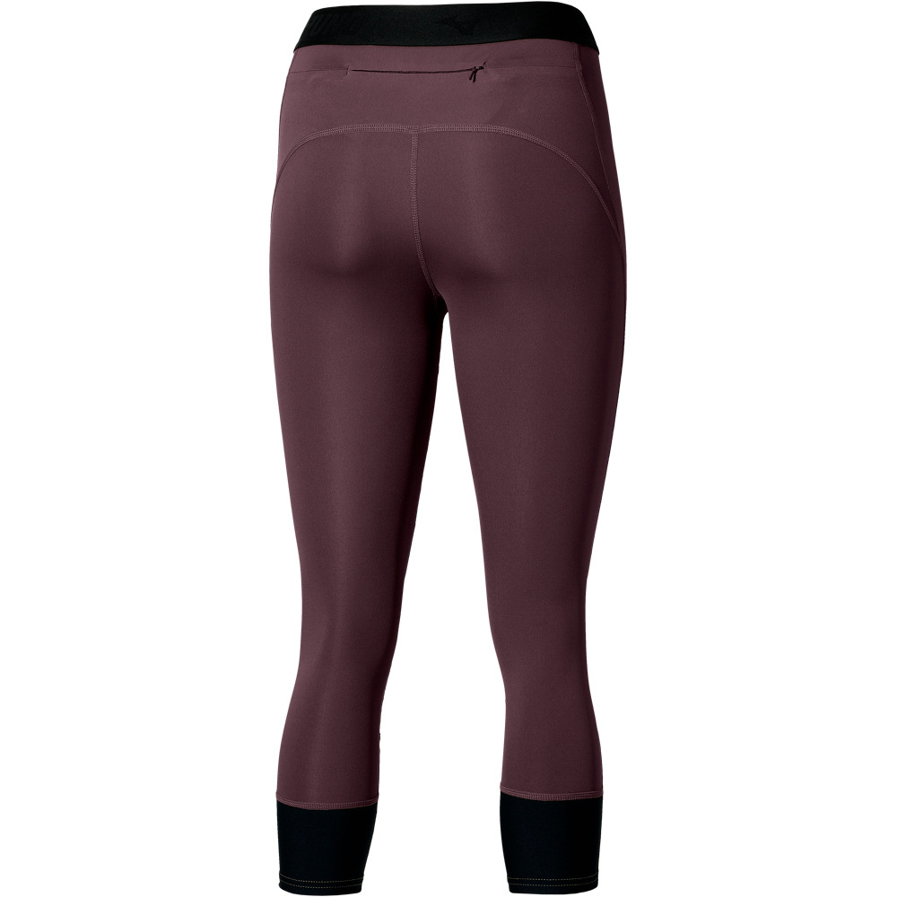 Mizuno mallas piratas fitness mujer Core Impulse 3/4 tight(W) vista trasera