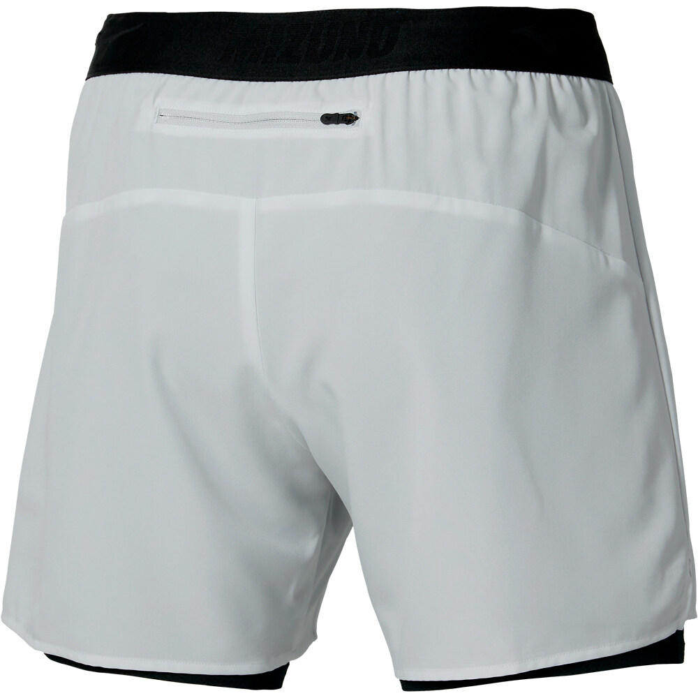 Mizuno pantalón corto fitness hombre Core 5.5 Inches 2in1 Short vista trasera