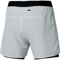 Mizuno pantalón corto fitness hombre Core 5.5 Inches 2in1 Short vista trasera