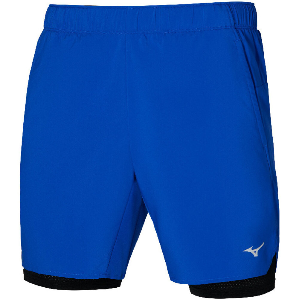 Mizuno pantalón corto fitness hombre Core 7.5 2in1 Short vista frontal