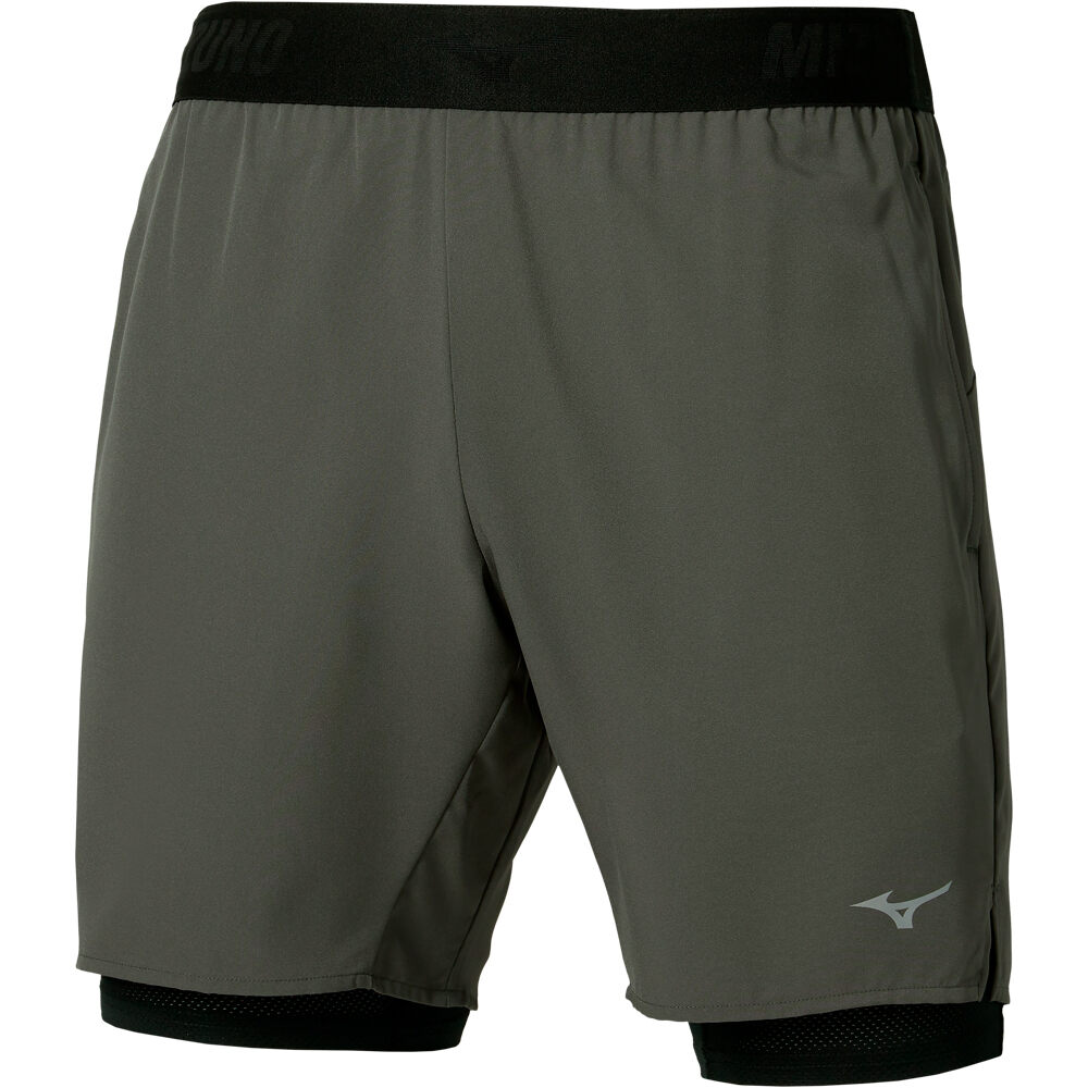 Mizuno pantalón corto fitness hombre Core 7.5 Inches 2in1 Short vista frontal