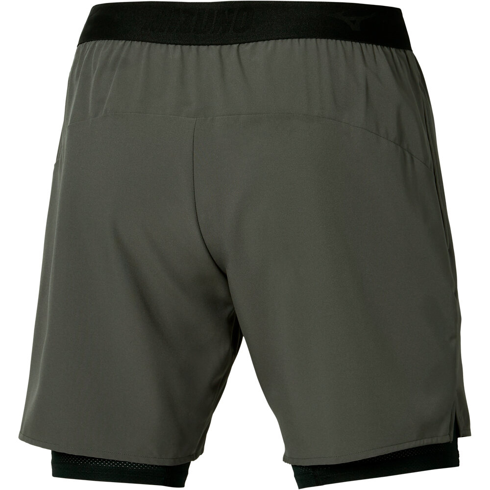Mizuno pantalón corto fitness hombre Core 7.5 Inches 2in1 Short vista trasera