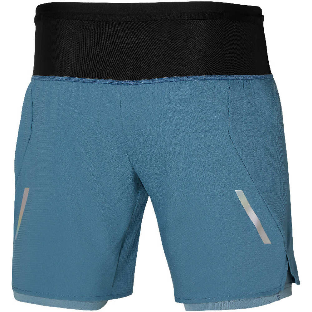 Mizuno pantalón running hombre Trail ER 2in1 Short vista trasera