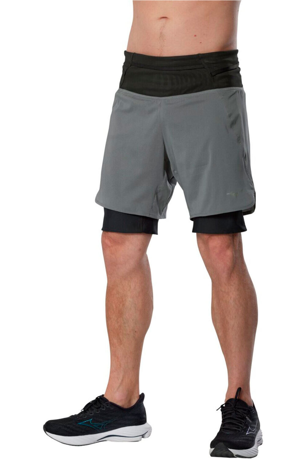 Mizuno pantalón running hombre Trail Multipocket Trail 2in1 Short vista frontal