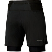 Mizuno pantalón running hombre Trail Multipocket Trail 2in1 Short vista trasera