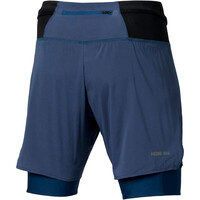 Mizuno pantalón running hombre Trail Multipocket Trail 2in1 Short vista trasera