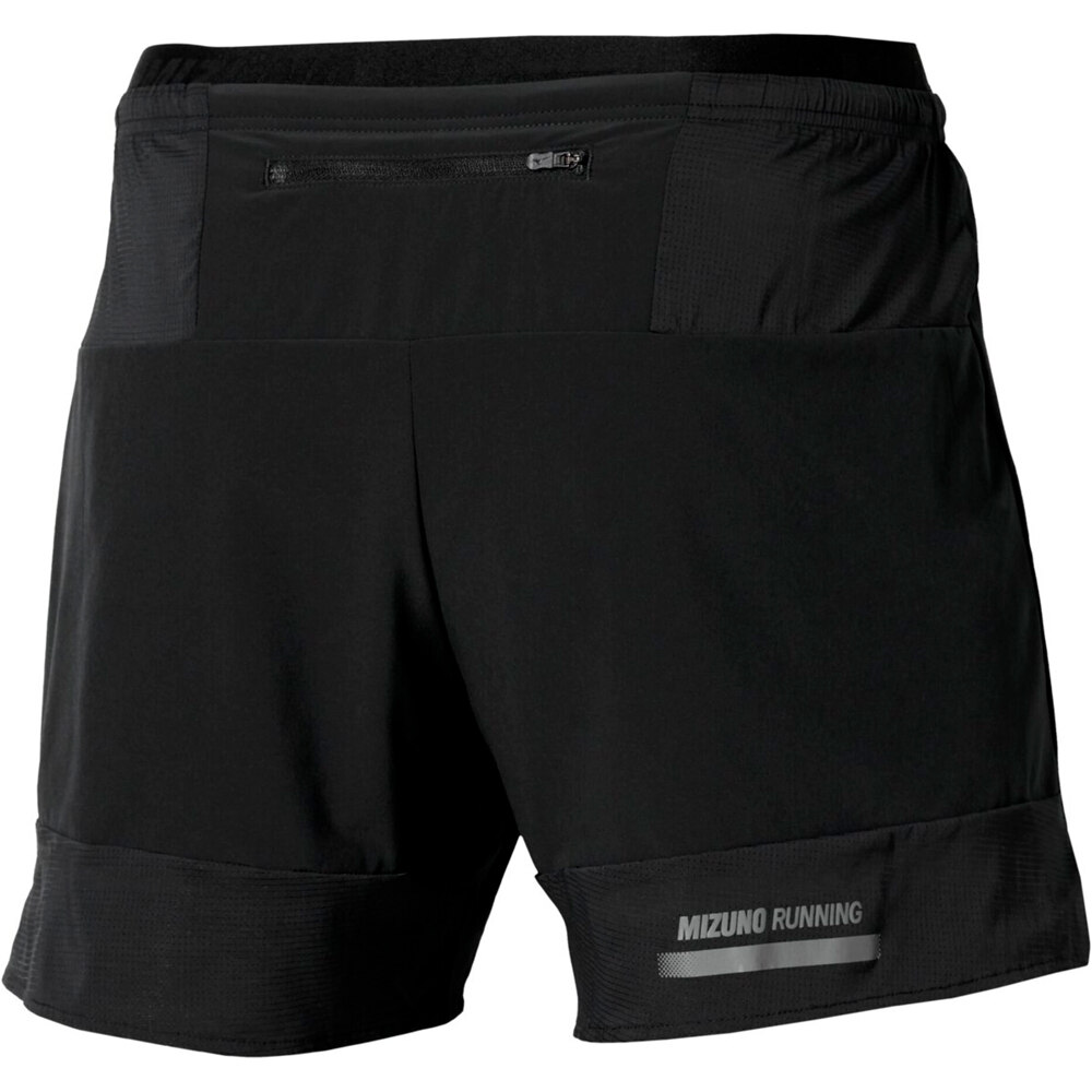 Mizuno pantaloneta técnica hombre Active Alpha 5.5 Inches Short vista trasera