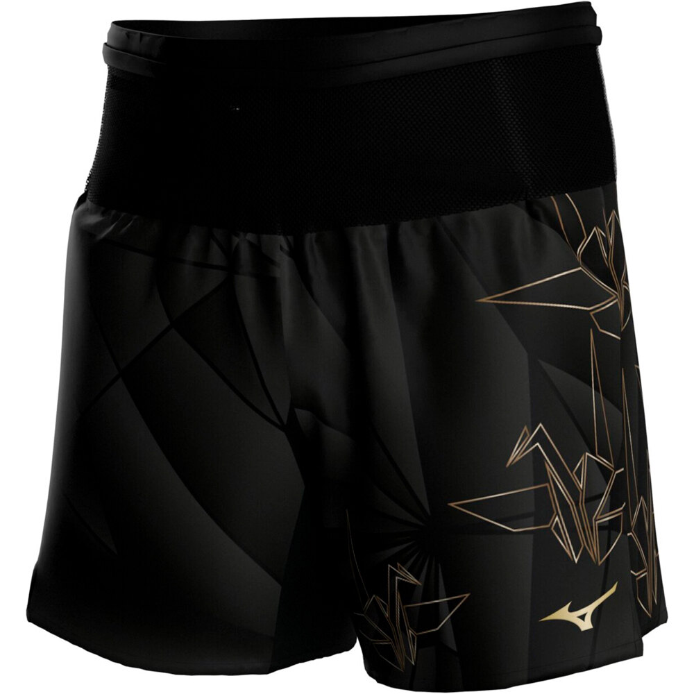 Mizuno pantaloneta técnica hombre Active Graphic Multi Pocket 7 Inches Short vista frontal
