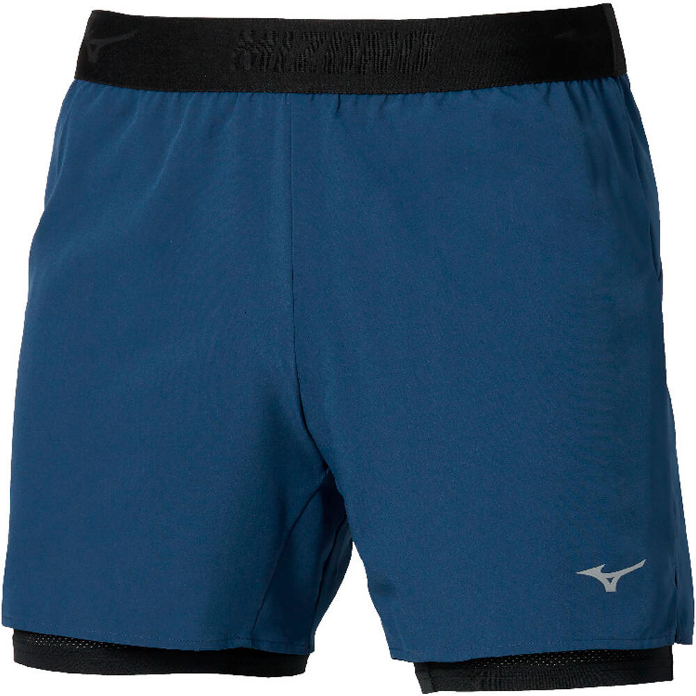Mizuno pantaloneta técnica hombre Core 5.5 Inches 2in1 Short vista frontal