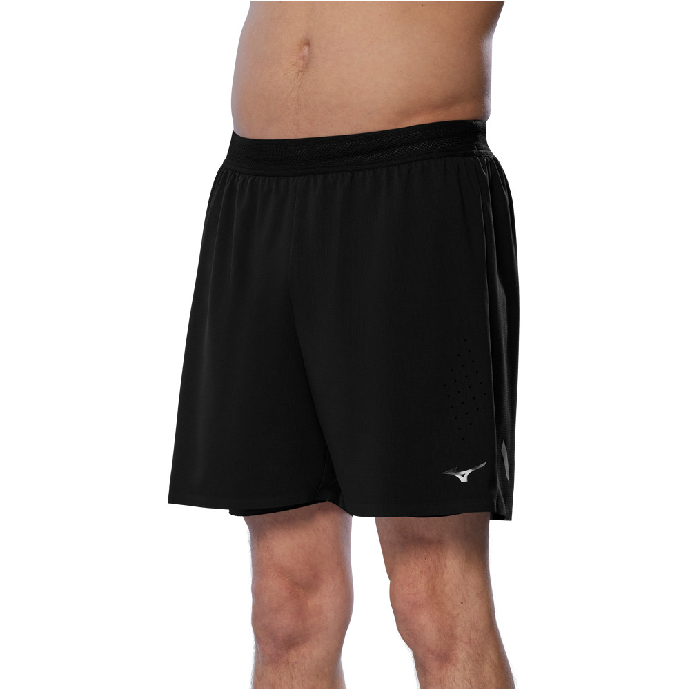 Mizuno pantaloneta técnica hombre Tech Light 5.5 2in1 Short vista frontal