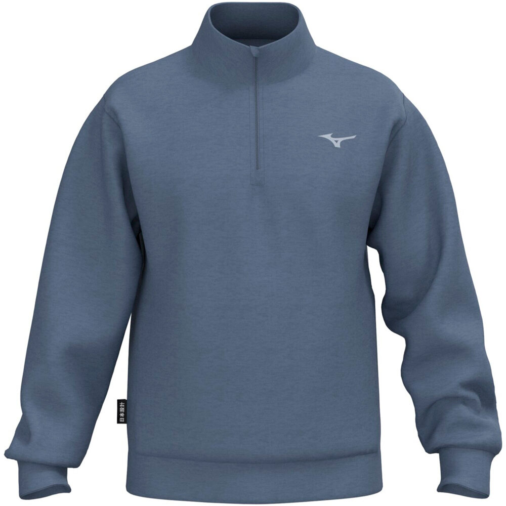 Mizuno sudaderas deportivas hombre Athletic 1/4 Zip top vista frontal