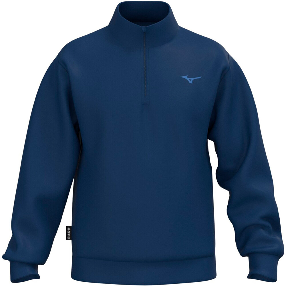 Mizuno sudaderas deportivas hombre Athletic 1/4 Zip top vista frontal