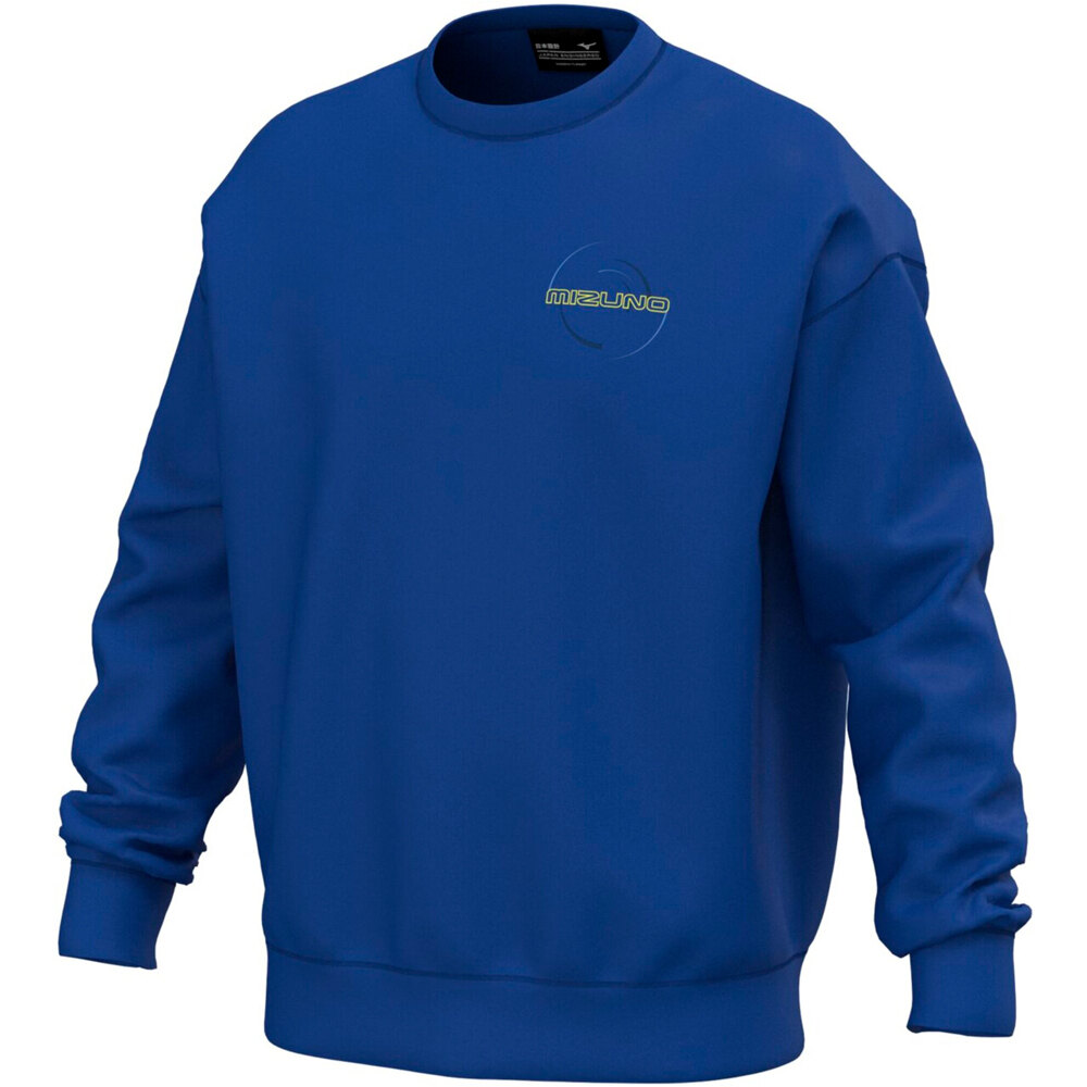 Mizuno sudaderas deportivas hombre Athletic Crew Neck vista detalle