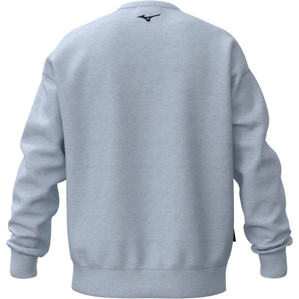 Mizuno sudaderas deportivas hombre Athletic Crew Neck vista trasera
