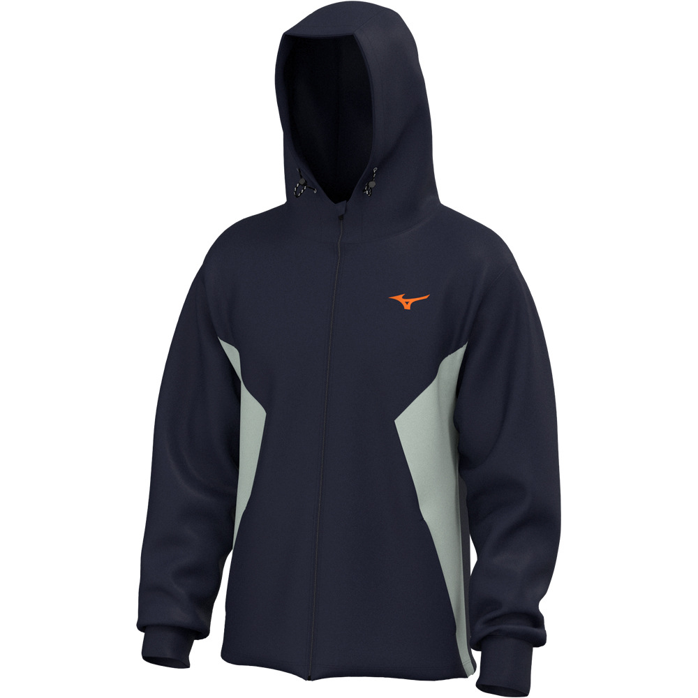 Mizuno sudaderas deportivas hombre Athletics Sweat Jacket vista frontal