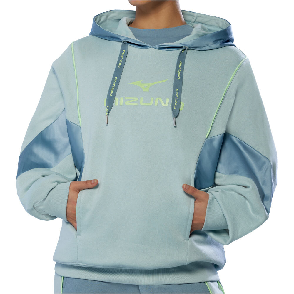 Mizuno sudaderas deportivas mujer Athletics Mizuno Hoody(W) vista frontal