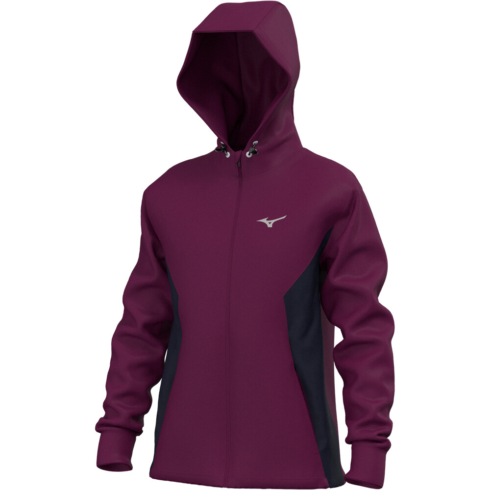 Mizuno sudaderas deportivas mujer Athletics Sweat Jacket vista frontal