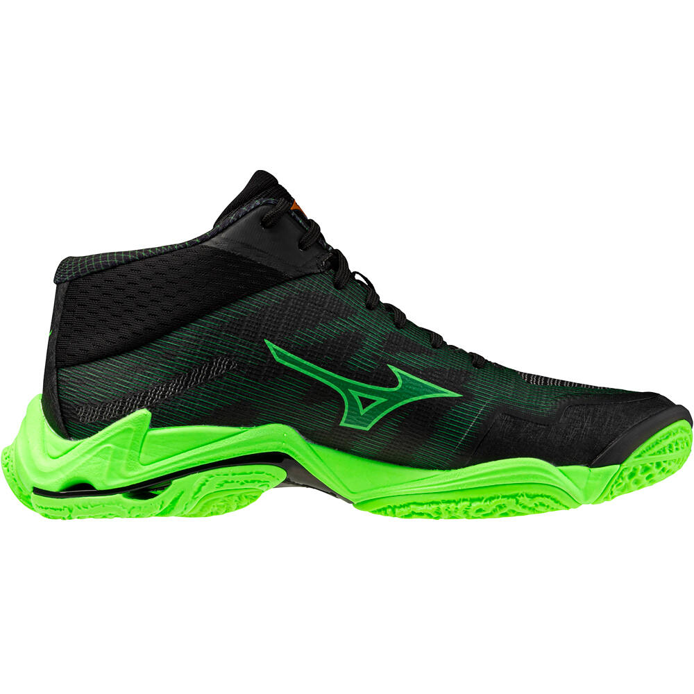 Mizuno zapatilla indoor hombre WAVE LIGHTNING ELITE MID lateral interior