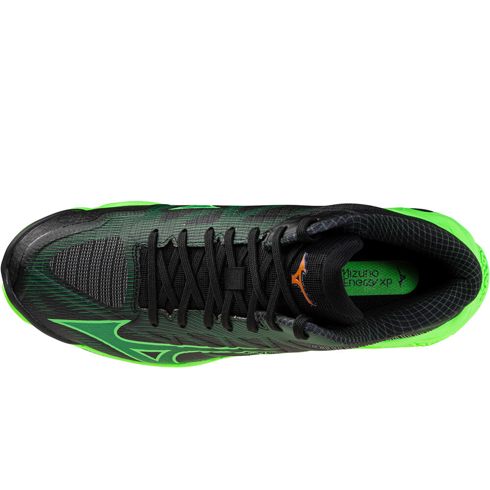 Mizuno zapatilla indoor hombre WAVE LIGHTNING ELITE MID vista superior