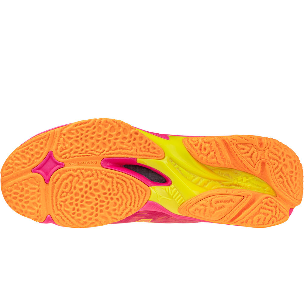 Mizuno zapatilla indoor hombre WAVE LIGHTNING ELITE MID vista trasera