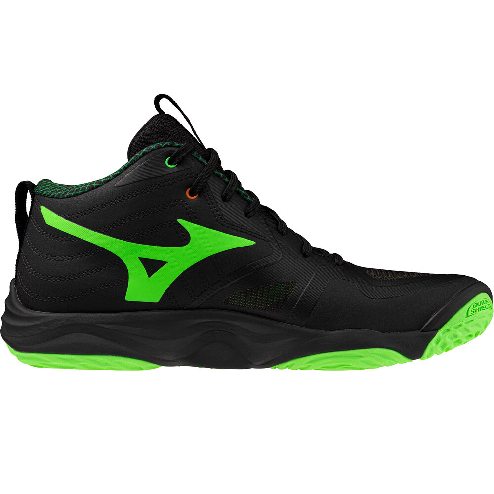 Mizuno zapatilla indoor hombre WAVE MOMENTUM ELITE MID lateral interior