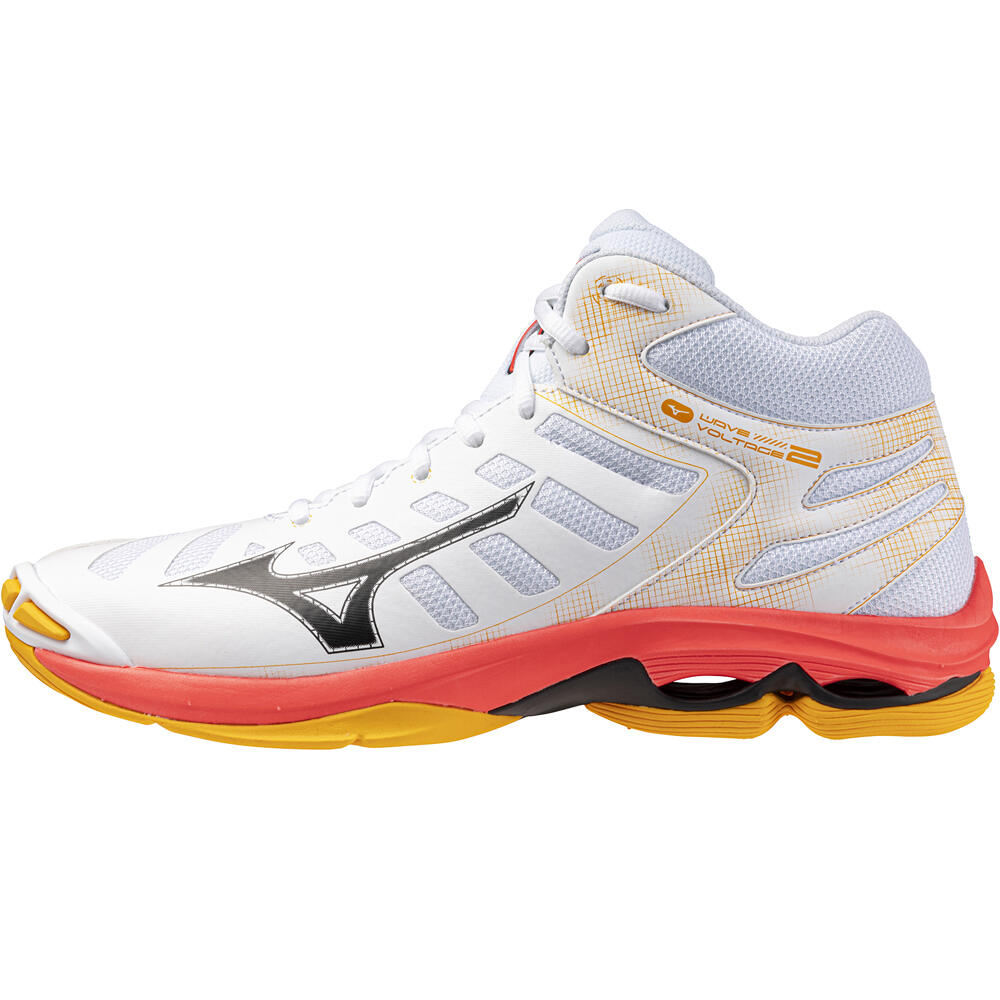 Mizuno zapatilla indoor hombre WAVE VOLTAGE 2 MID lateral exterior