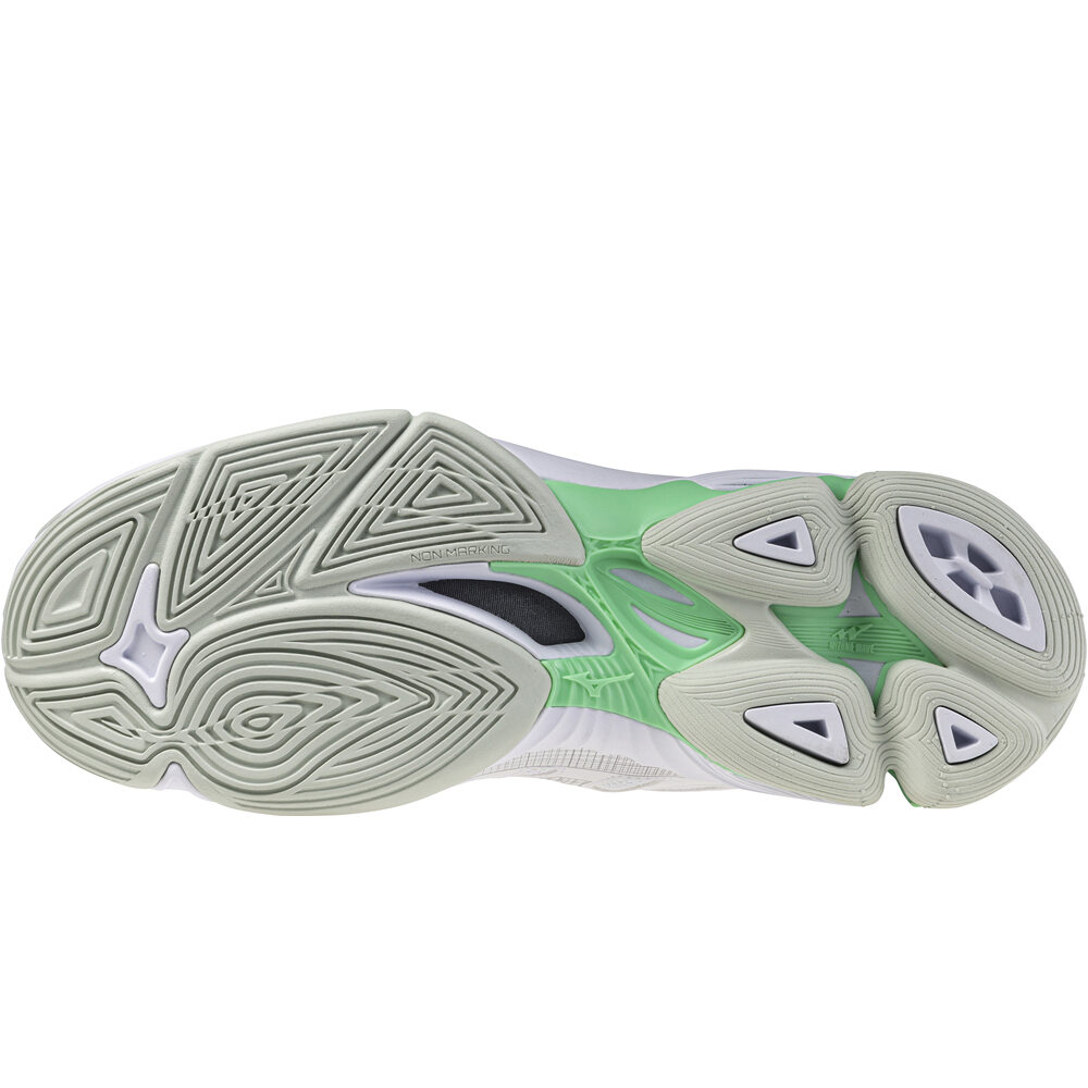 Mizuno zapatilla indoor hombre WAVE VOLTAGE 2 MID vista trasera