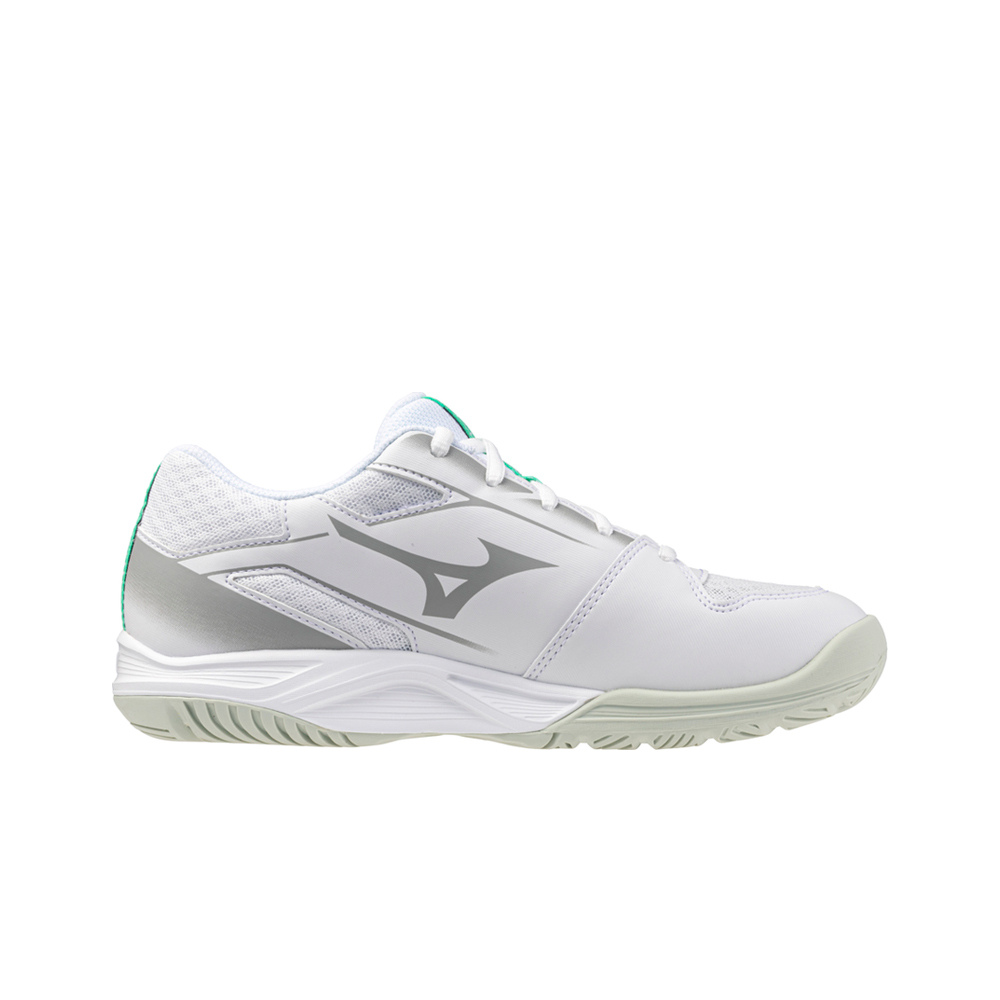 Mizuno zapatilla indoor niño CYCLONE SPEED JR BLGR lateral interior
