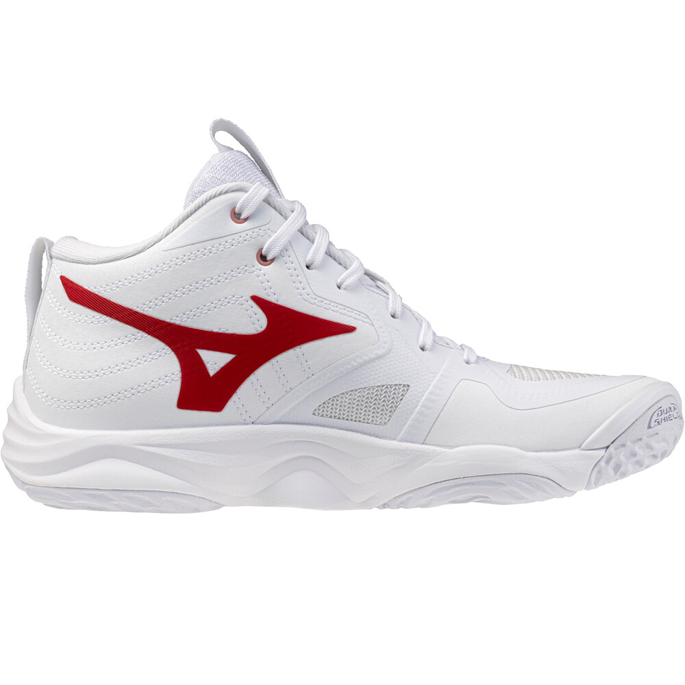 Mizuno zapatillas indoor mujer WAVE MOMENTUM ELITE MID lateral interior