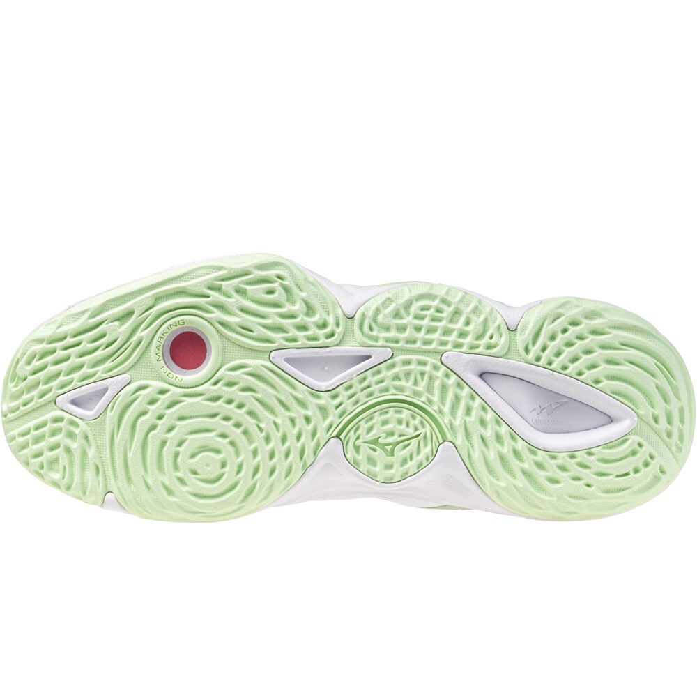 Mizuno zapatillas indoor mujer WAVE MOMENTUM ELITE MID(W) vista trasera