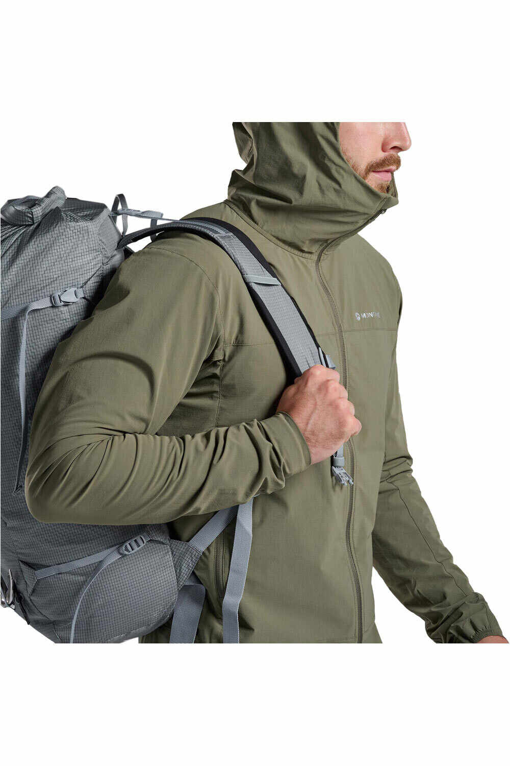 Montane chaqueta softshell hombre TENACITY NANO HOODIE vista detalle