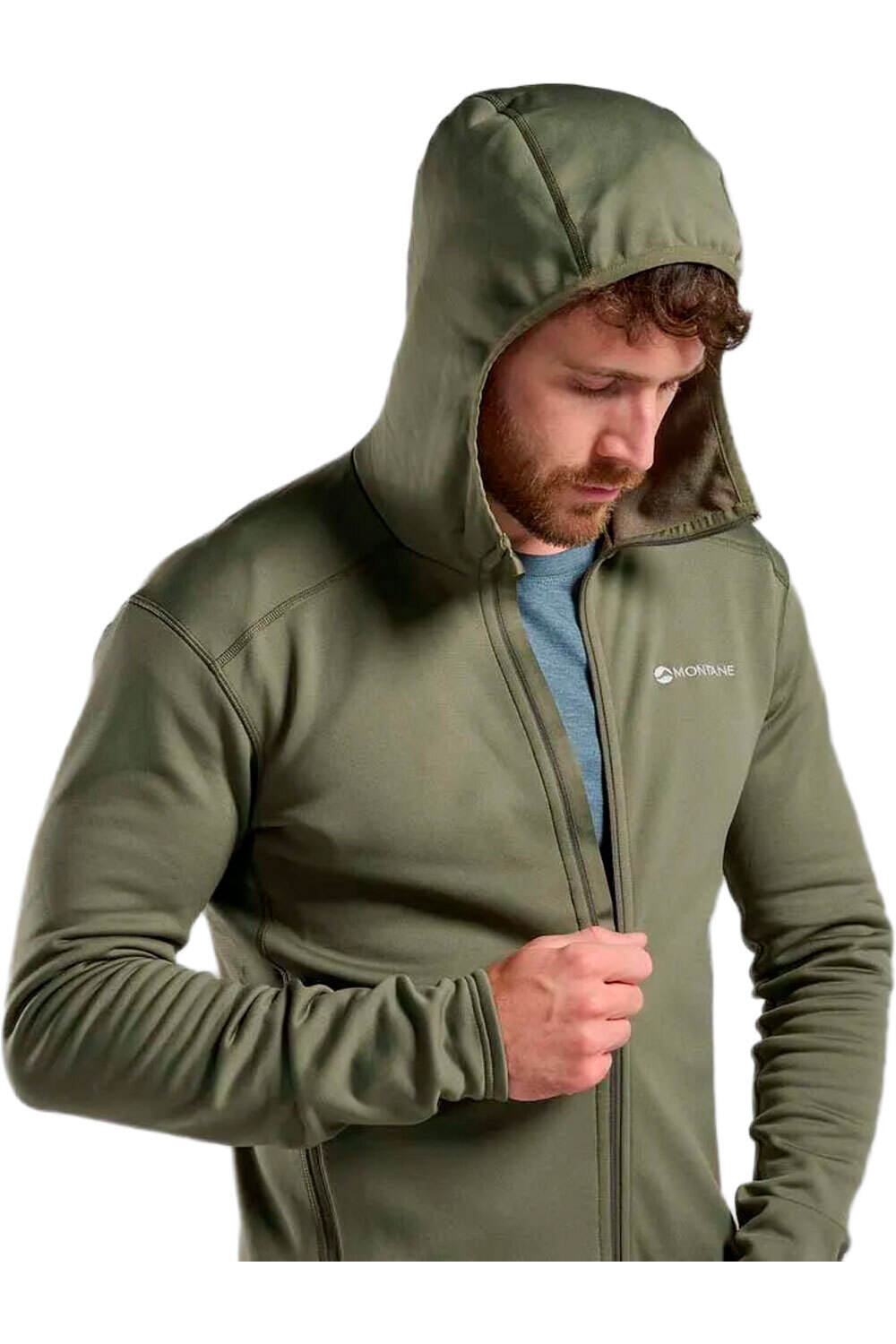 Montane forro polar hombre FURY LITE HOODIE vista detalle
