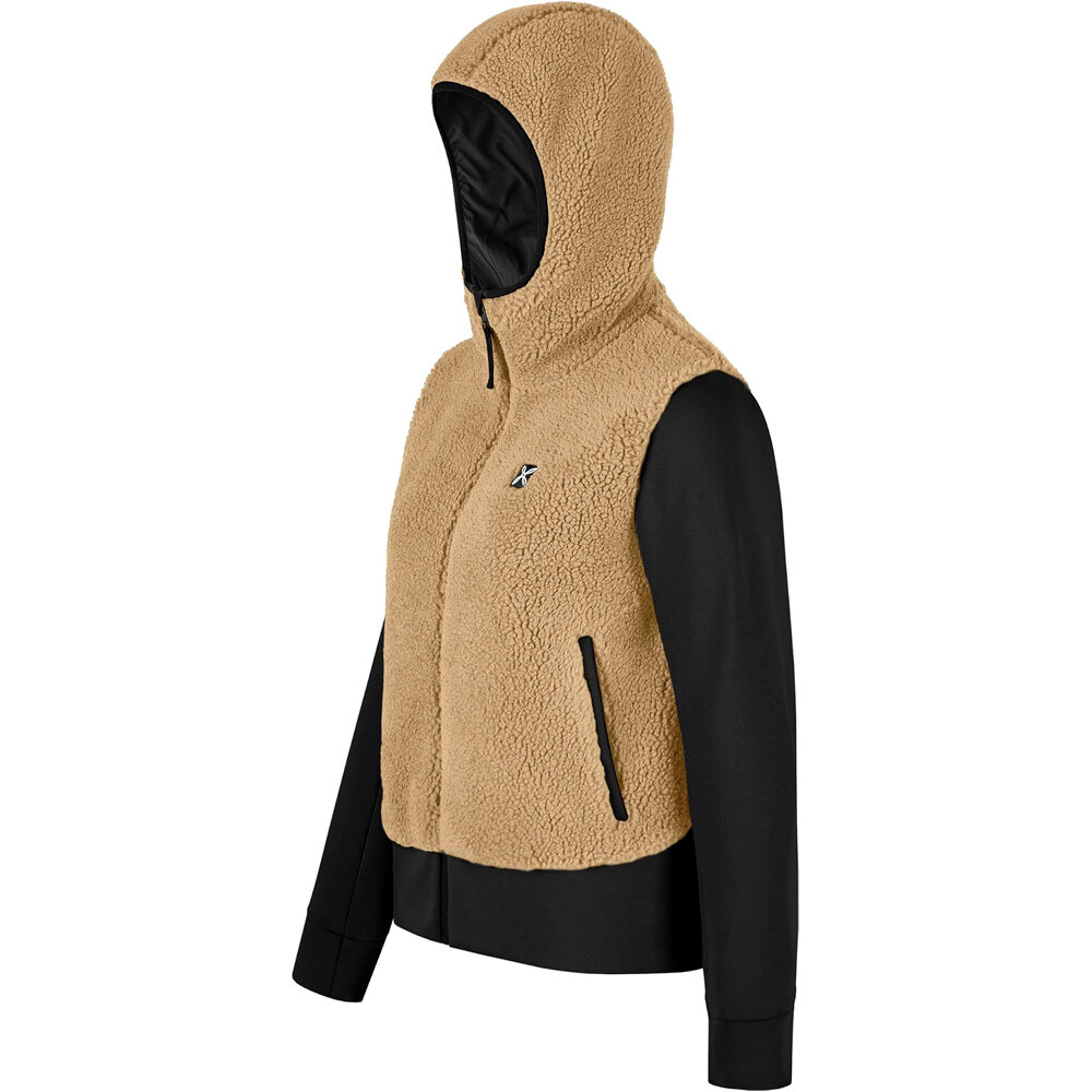 Montura forro polar mujer SHERPA MIX JACKET WOMAN vista detalle